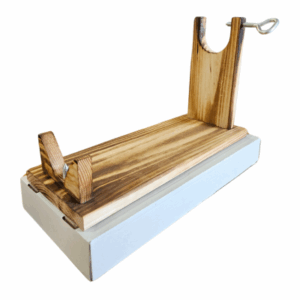 Support en bois + couteau