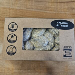 Croquettes de calamar a l'encre sans lactose sans gluten